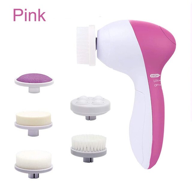 Escova de Limpeza e Esfoliação da Pele Facial CleanBeauty 5 em 1