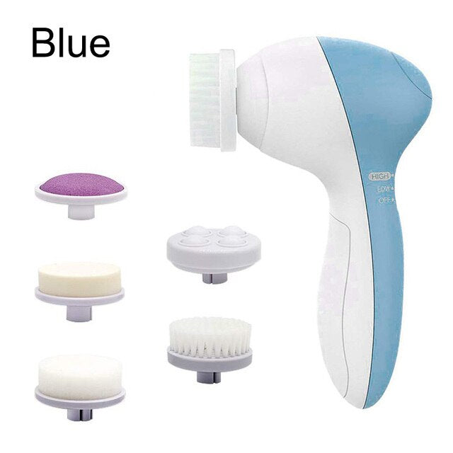 Escova de Limpeza e Esfoliação da Pele Facial CleanBeauty 5 em 1