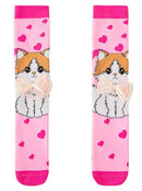 Meia infantil 3D divertida modelo Gato